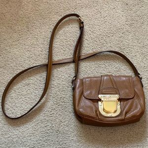 Brown cross body Michael kors purse